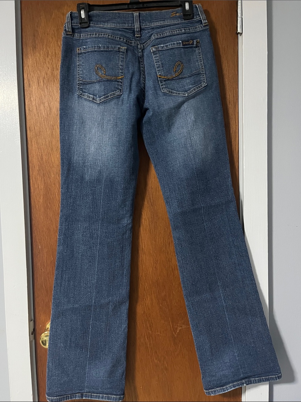 Seven7 Women's Mid Wash Blue Boot Cut Jeans - Picture 3 of 4